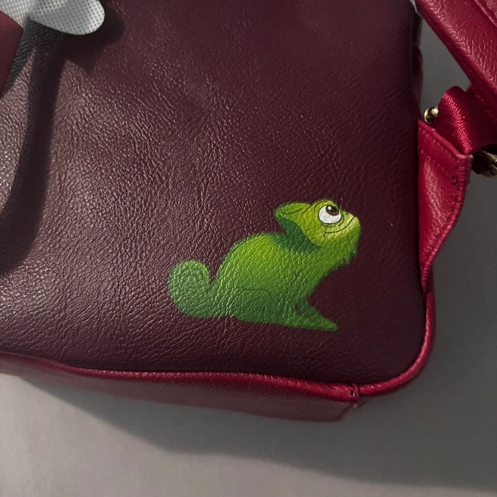 Loungefly Disney Tangled Rapunzel Lanterns Gazing Mini Backpack Burgundy NEW